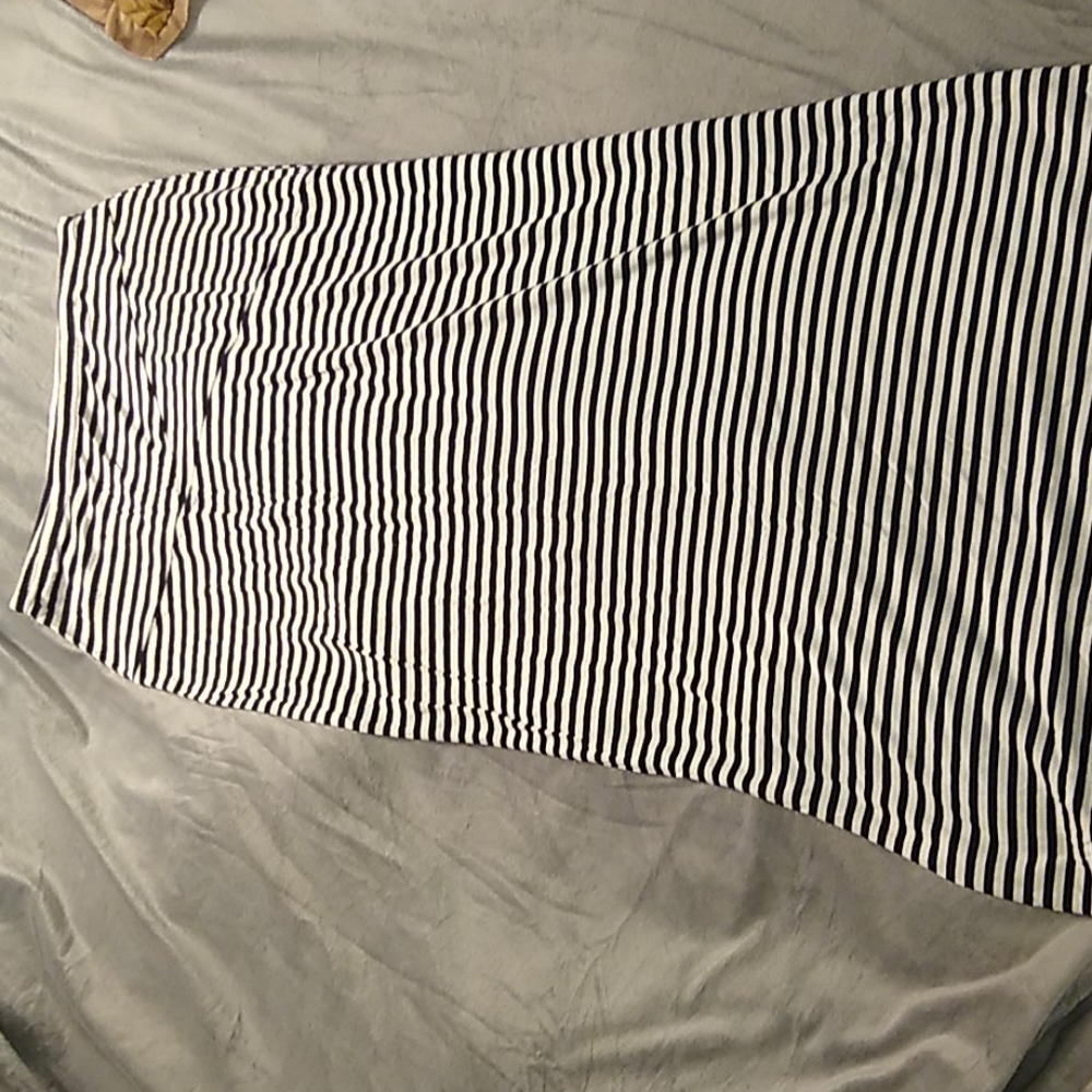 Striped Maxi Skirt M